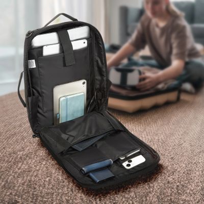 13. Plecak/torba Wozinsky Premium wodoodporny na laptopa 15,6'' z paskiem - czarny