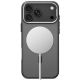 4. Etui Tech-Protect MagZero MagSafe na iPhone 17 Pro Max / 18 Pro Mac - półprzezroczysto-czarne matowe