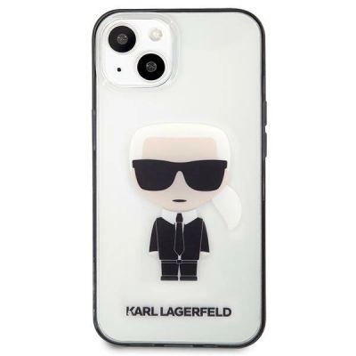 3. Etui Karl Lagerfeld Iconik Karl na iPhone 13 mini - przezroczyste
