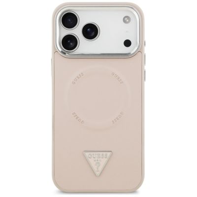3. Etui Guess Triangle Logo MagSafe na iPhone 17 Pro Max - różowe