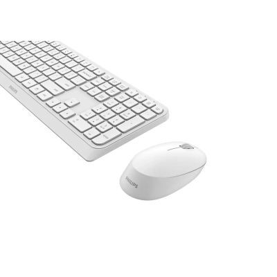 9. Philips 3000 series SPT6307W/00 klawiatura Dołączona myszka Uniwersalne RF Wireless QWERTY Angielski Biały