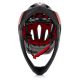 26. Kask rowerowy full-face Meteor Lupus S 48-52 cm czarny/czerwony