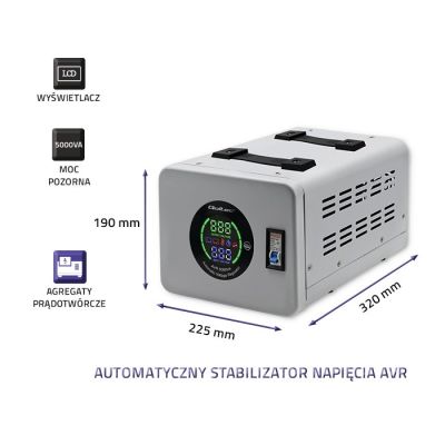 4. QOLTEC STABILIZATOR NAPIĘCIA AUTOMATYCZNY AVR 5000VA