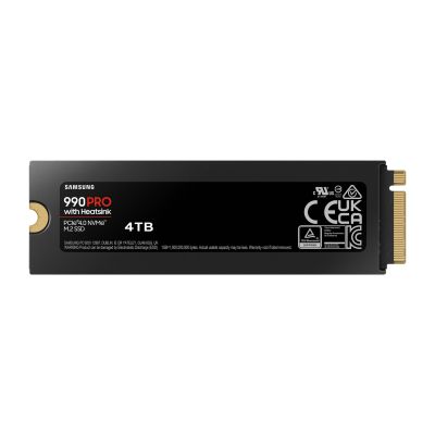 18. SSD PCIE G4 M.2 NVME 4TB W/HS/990 PRO MZ-V9P4T0CW SAMSUNG