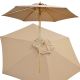 14. PARASOL OGRODOWY DREWNIANY 250CM SKŁADANY PIASKOWY