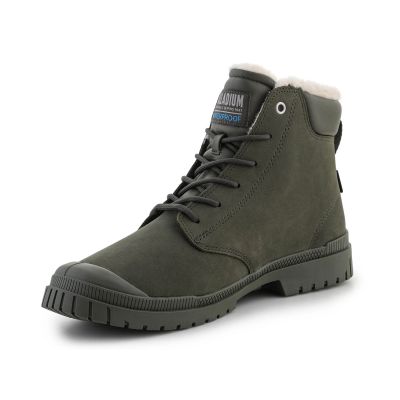 4. Buty Palladium SP20 Cuff Leather Waterproof WL U 79067-325-M Olive Night