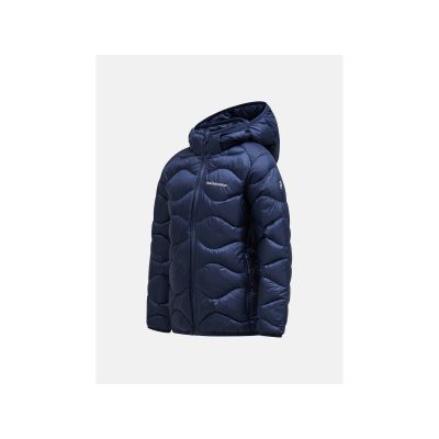 2. Kurtka puchowa juniorska Peak Performance Jr Helium Down Hood Jacket kolor granatowy