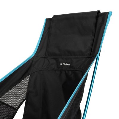 3. Helinox Chair One Highback (RE) Krzesło kempingowe 4 x noga Czarny, Niebieski