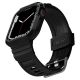 8. Etui z paskiem Spigen Rugged Armor Pro na Apple Watch 4 / 5 / 6 / 7 / 8 / SE (44/45 mm) - czarne