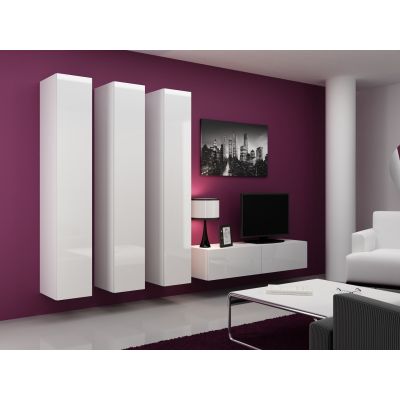 14. Szafka RTV VIGO '140' 30/140/40 biały/biały połysk