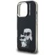 6. Etui Karl Lagerfeld IML Aquarelle Karl & Choupette & Logo na iPhone 16 Pro Max - czarne