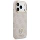 4. Etui Guess 4G Strass Logo & Big Strap Metal Buttons MagSafe na iPhone 17 Pro - różowe