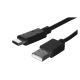 2. Kabel Lanberg QC 3.0 CA-USBO-20CU-0018-BK (USB 2.0 typu A - USB typu C ; 1,8m; kolor czarny)