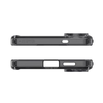 5. Etui Spigen Ultra Hybrid Mag z MagSafe na Samsung Galaxy S25 Edge - czarne półprzezroczyste