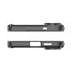 5. Etui Spigen Ultra Hybrid Mag z MagSafe na Samsung Galaxy S25 Edge - czarne półprzezroczyste