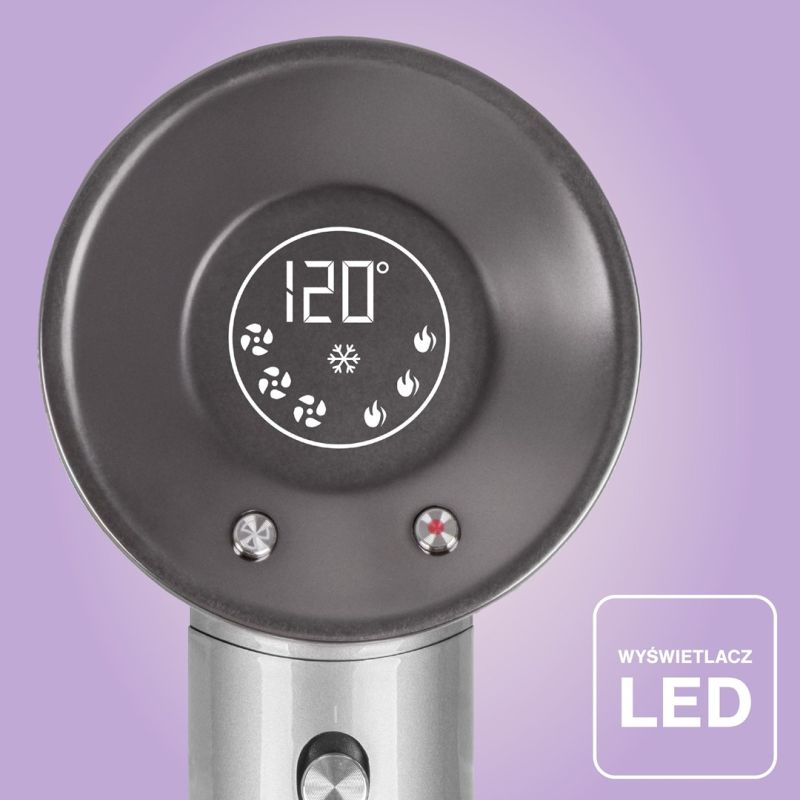 10. ELDOM SUSZARKA DO WŁOSÓW HT280 1500 W WYŚW.LED