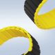 8. Magnetyczny pasek Apple Watch SE, 9, 8, 7, 6, 5, 4, 3, 2, 1 (41, 40, 38 mm) Dux Ducis Strap (LD Version) - czarno-żółty