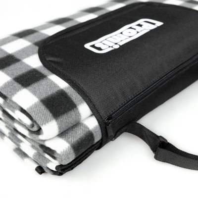 2. PROMIS KOC PIKNIKOWY,CZARNA KRATA, 200 CM X 200 CM