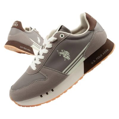 U.S Polo Assn buty sportowe sneakersy męskie modne wygodne brązowe
