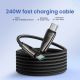 4. Kabel Joyroom Pioneer Series SA31-CC5 USB-C / USB-C 240W 1.2m - czarny