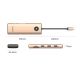 2. Stacja dokująca USB-C Orico PW11 9w1 3x USB-A 3.0 1x USB-C PD 100 1x HDMI 4K 60Hz 1x VGA 1080P 60Hz 1x microSD/SD 1x RJ45 Gigabit Ethernet - różowo-złota