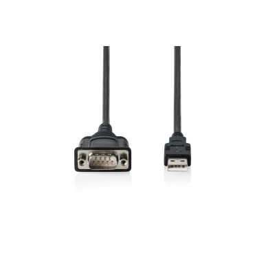 5. Digitus DA-70172 kabel równoległy Czarny 1,8 m USB Typu-A DB-9