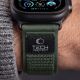 8. Pasek Tech-Protect Nylon Elite na Apple Watch 44 / 45 / 46 / 49 mm - zielono-pomarańczowy