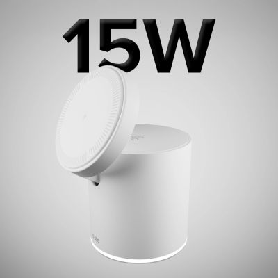 4. Stacja ładująca SBS 2w1 bezprzewodowa magnetyczna - biała