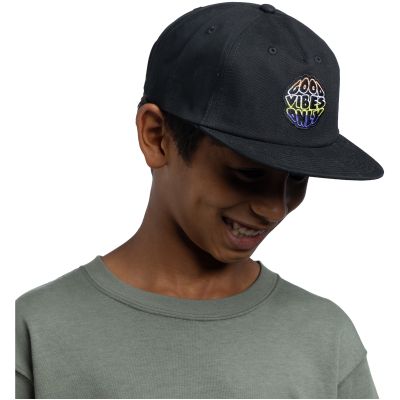 2. Dziecięca czapka z daszkiem BUFF SNAPBACK CAP SOLID BLACK
