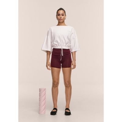 5. Koszulka damska CASALL Heavy Cotton Crop Tee kolor biały