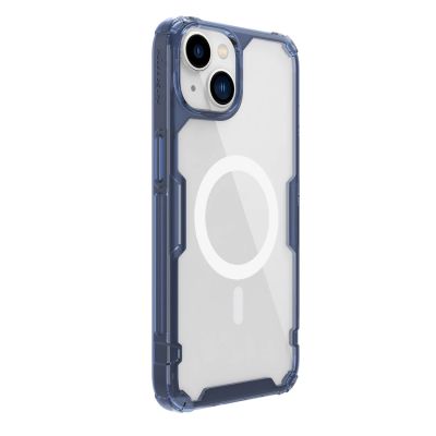 3. Pancerne etui z MagSafe Nillkin Nature Pro do iPhone 15 Plus - niebieskie