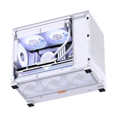 15. Obudowa PC Jonsbo D32 STD Biała Obudowa, Mini Obudowa, mATX, Szkło Hartowane - Białe
