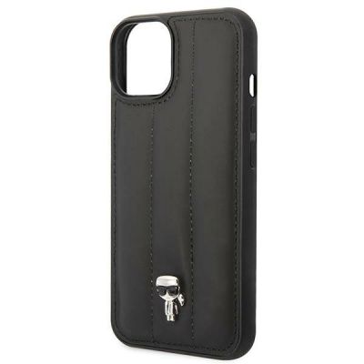 6. Etui Karl Lagerfeld Puffy Ikonik Pin na iPhone 14 / 15 / 13 - czarne