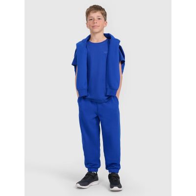 2. T-shirt regular gładki chłopięcy 4F 4FJRAW25TTSHM3260-36S
