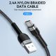 6. Kabel Wozinsky WNBAC1 USB-A / USB-C 2.4A 1 m - czarny