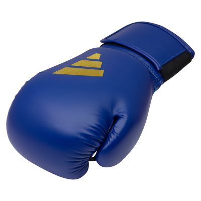 23. Rękawice bokserskie Adidas SPEED 50 niebiesko złote