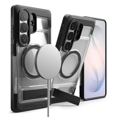 4. Etui Ringke UX Magnetic MagSafe na Samsung Galaxy S26 Ultra - przezroczysto-czarne