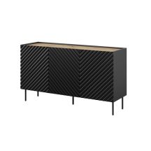 Komoda 3D2SZ ONDA 150x45x85 czarny