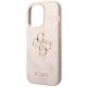 6. Etui Guess 4G Big Metal Logo na iPhone 15 Pro - różowe