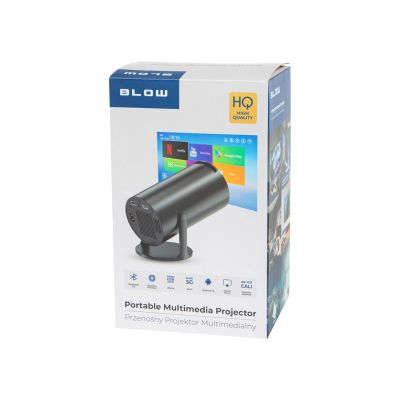 8. BLOW PROJEKTOR PRZENOŚNY ANDROIDTV HD CINEMA BLACK
