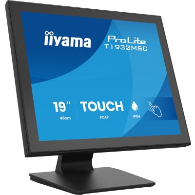 16. iiyama ProLite T1932MSC-B2S monitor komputerowy 48,3 cm (19") 1280 x 1024 px SXGA LED Ekran dotykowy Czarny