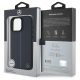 8. Etui Mercedes MB Blue Line Leather MagSafe na iPhone 16 Pro Max - granatowe