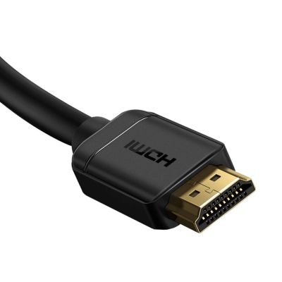 5. Baseus kabel przewód HDMI 2.0 4K 60 Hz 3D HDR 18 Gbps 2 m czarny (CAKGQ-B01)