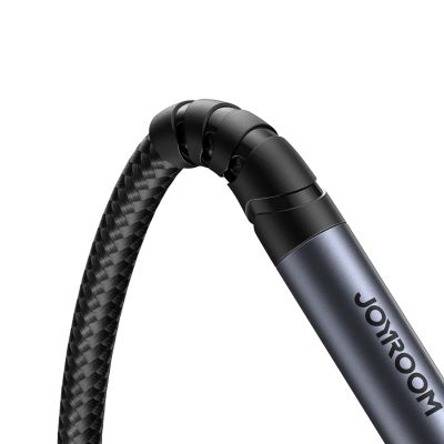 3. Joyroom kabel audio stereo AUX 3,5 mm mini jack(męski) - mini jack(żeński) 1.2 m czarny (SY-A09)