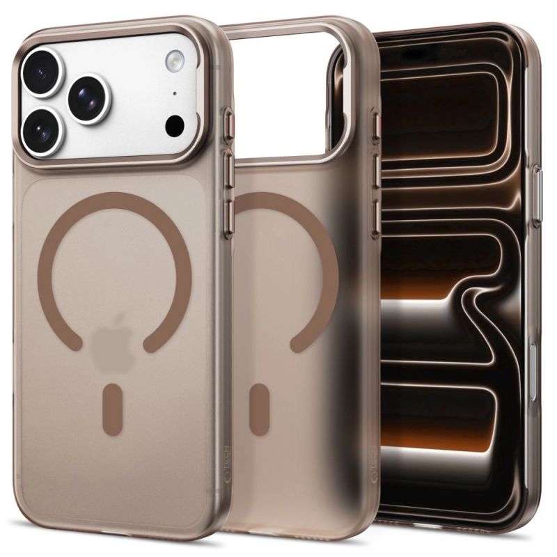 Etui Tech-Protect MagZero MagSafe na iPhone 17 Pro / 18 Pro - brązowe matowe