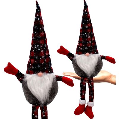 SKRZAT DEKORACYJNY 30+20CM KRATA ZIELONA CZERWONA