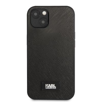 3. Etui Karl Lagerfeld Saffiano Plaque na iPhone 13 - czarne