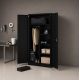 7. Iron Mate Szafa Gospodarcza Metalowa SATURN 185x90x45 Czarna RAL9005