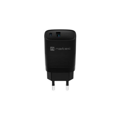 8. NATEC ŁADOWARKA RIBERA GAN 1X USB-A + 1X USB-C 30W CZARNA NUC-2141