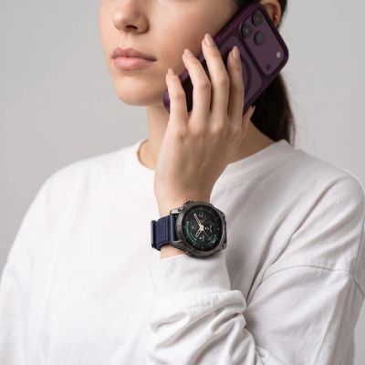 7. Pasek Tech-Protect NylonLoop na Garmin Fenix 5X / 5X Plus / 6X / 6X Pro / 7X / 8 / 8 Pro / 9 / 9 Pro (51 mm) - granatowy